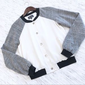 Patterson J. Kincaid Silk Varsity Jacket size S